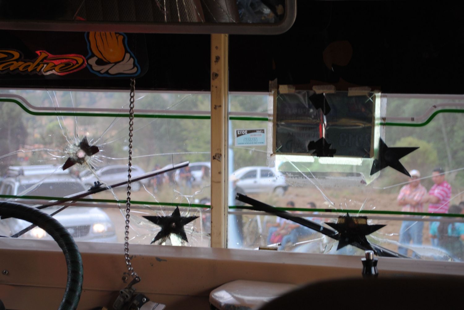 signs of organized crime bullet holes guatemala