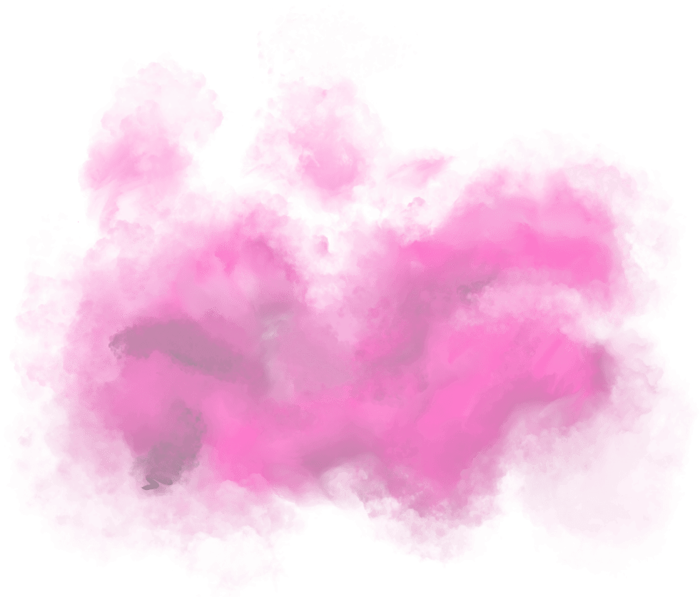 floating pink cloud
