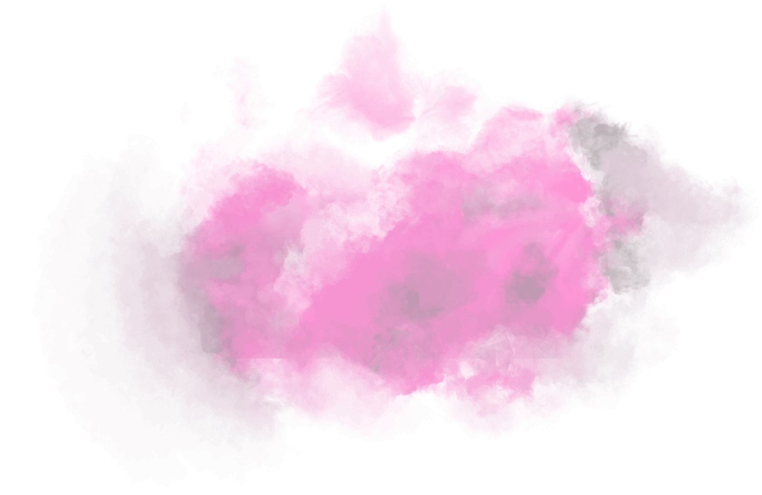 floating pink cloud