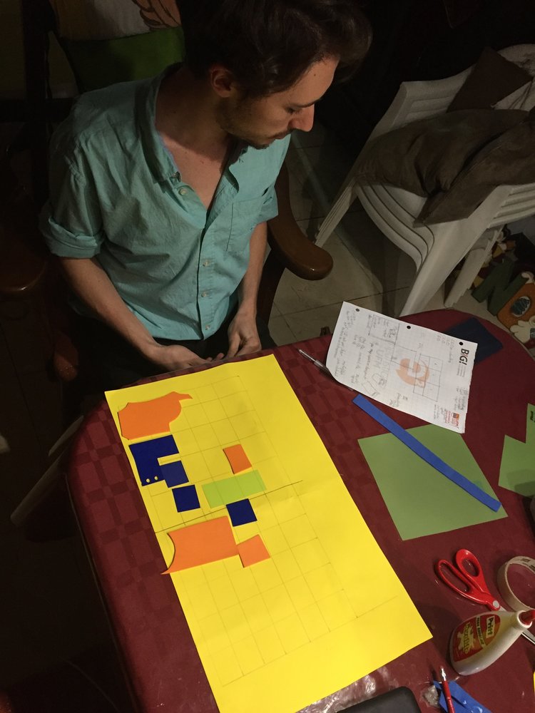 cartel protyping with foam board