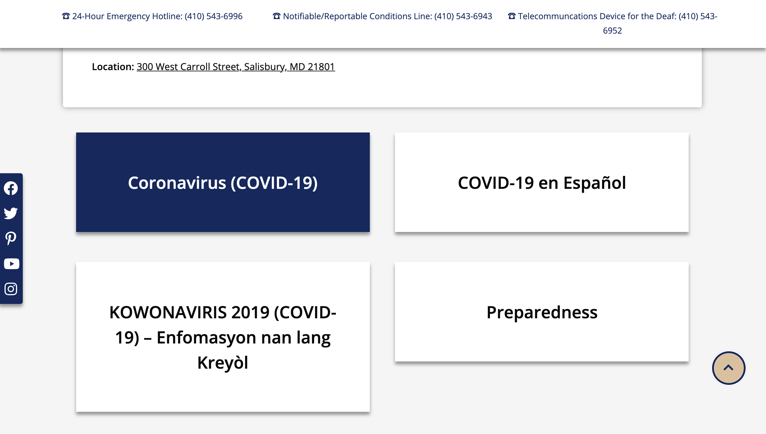 covid section